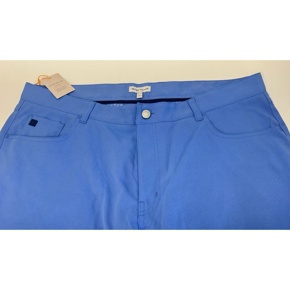 Peter Millar Crown EB66 Stretch Five Pocket Golf Pants BONN Blue Size 40x34 $160 - Picture 4 of 10
